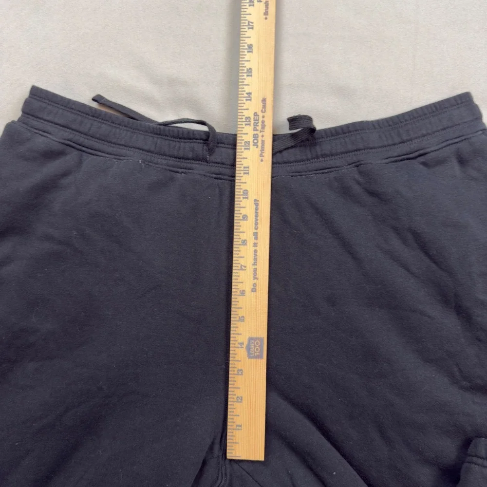 Eddie Bauer Mens XL Black Sherpa Fleece‎ Lined Sweatpants Joggers Warm Winter